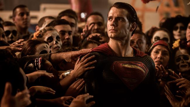 Henry Cavill as Superman in Batman Vs Superman: Dawn Of Justice.