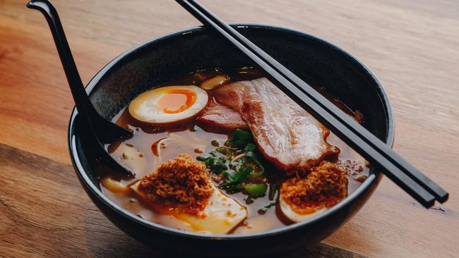 The breakfast ramen is a must-try at Bicycle Thieves. Picture: Supplied.