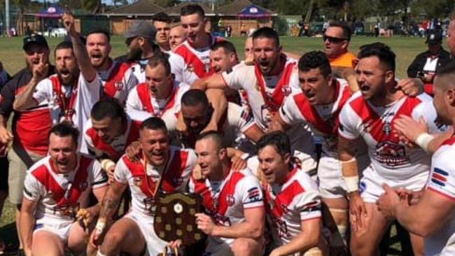 With the Roosters entering an open grade team this season, a number of players who won the third grade grand final in 2018 (pictured) will return to the club. Photo: Woy Woy RLFC.