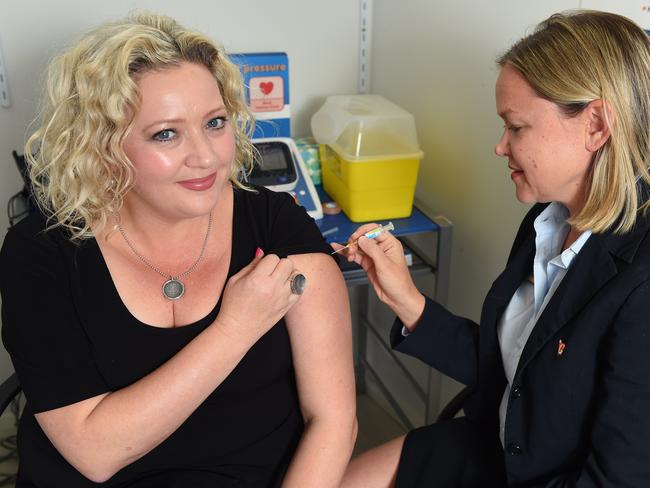 Health Minister Jill Hennessy says the government’s message on the importance of flu shots is getting through. Picture: Josie Hayden