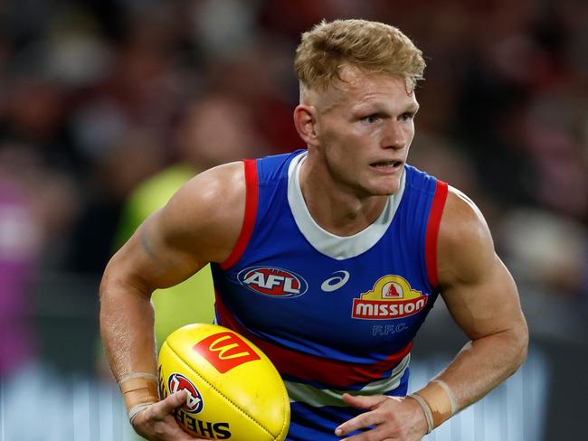 Adam Treloar might be playing his best footy ever at age 31. Picture: Michael Willson/AFL Photos via Getty Images