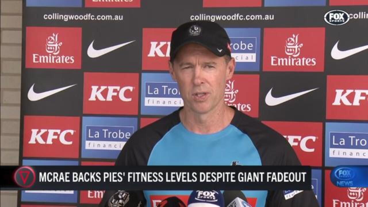 'Zero fear': McRae backs Pies' fitness