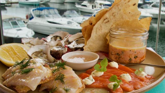 Cold seafood platter from Pilu at Akuna Bay.