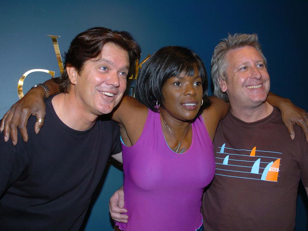 Holden, Marcia Hines and Ian Dickson were the original trio of judges when Idol launched in 2003. Picture: Paul Mathews