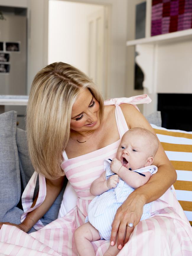 Elspeth Hussey shares the joys of being a new mum with SAWeekend. Picture: Gretl Watson-Blazewicz