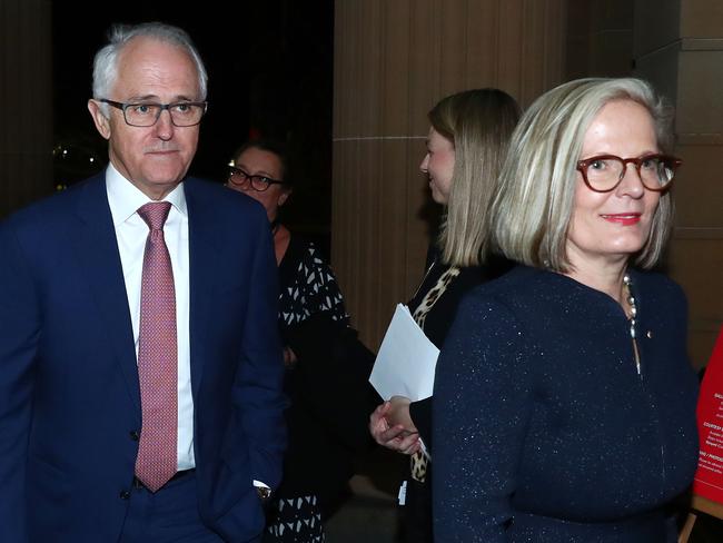 Malcolm and Lucy Turnbull. Picture: John Feder