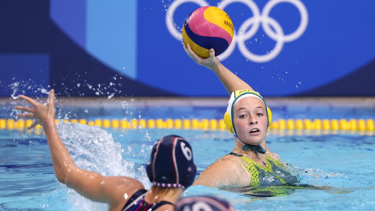 Abby Andrews in action for Australia. Picture: Getty Images