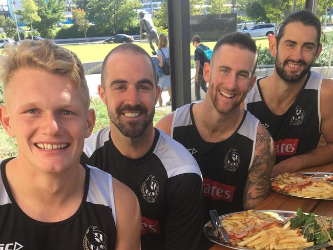 Pie Adam Treloar can chow down at pace.