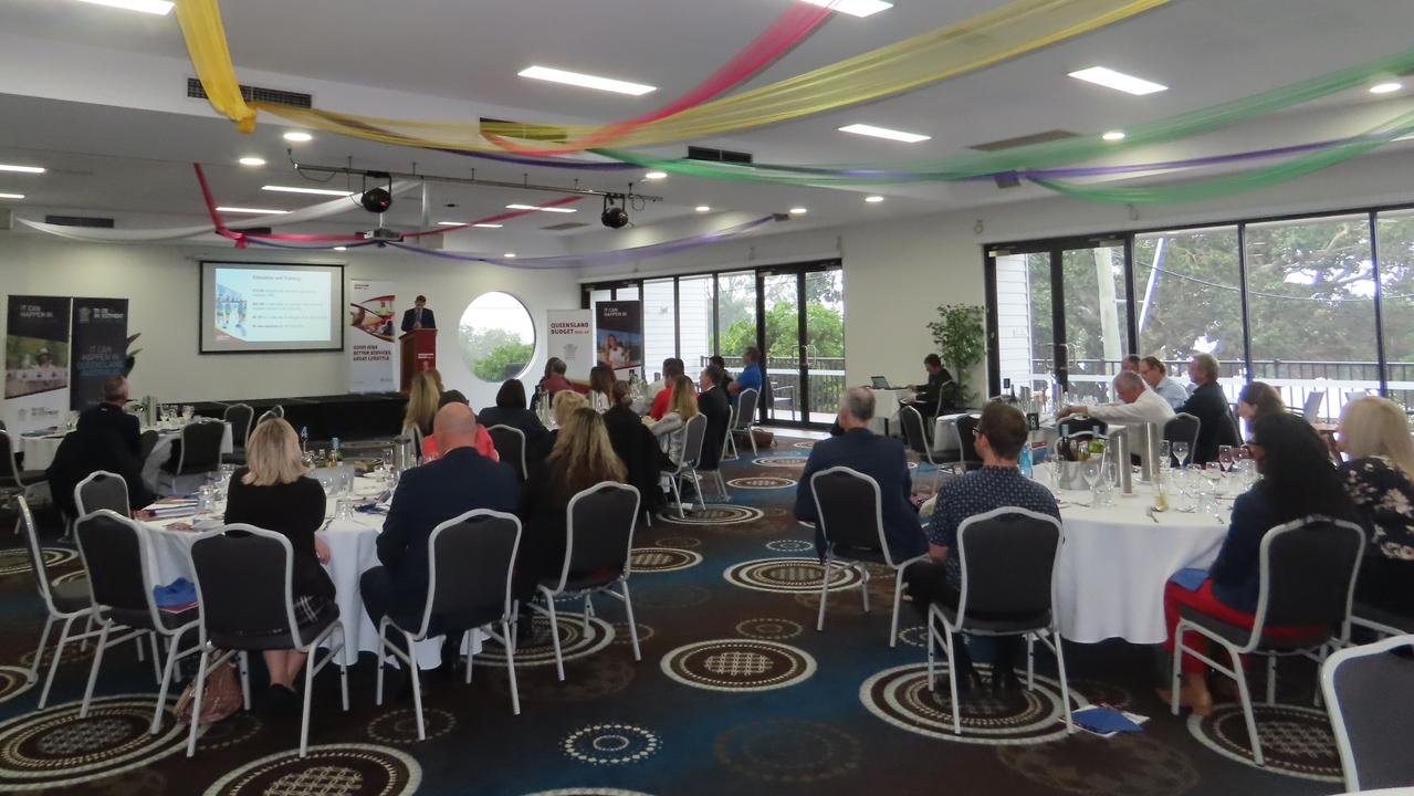 Many business owners from the region gathered at this year’s Budget Trade and Investment event held in Hervey Bay with Treasurer Cameron Dick. Photo: Adriana Mageros.