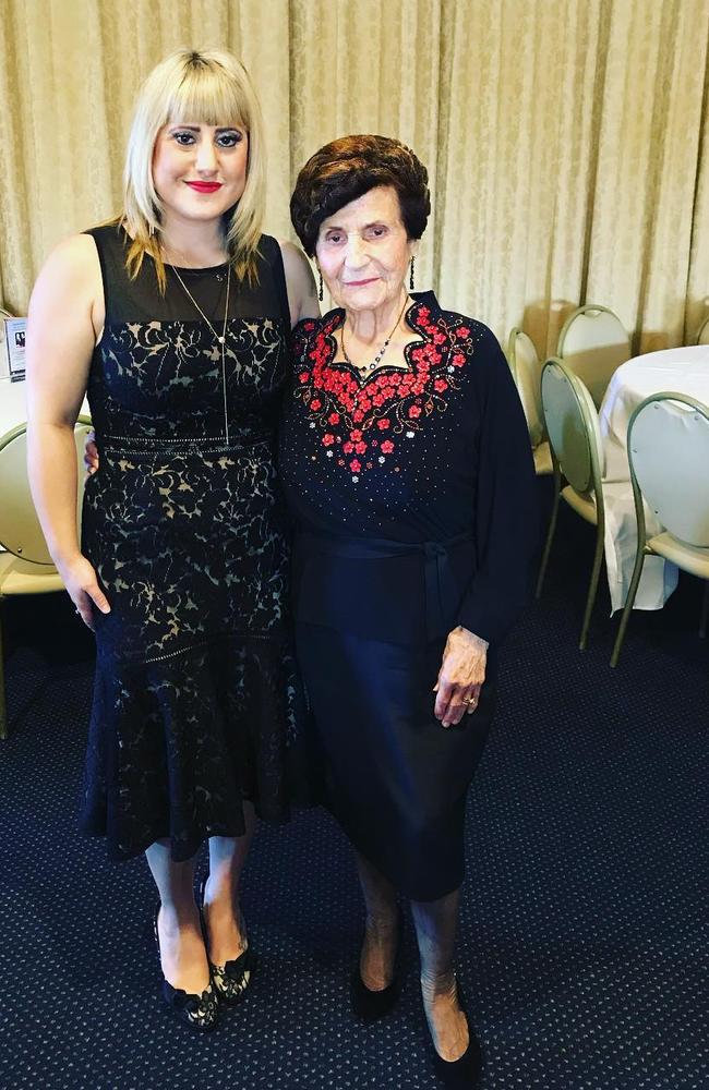 Suzan Delibasic with her Nonna, Filomena, at a family celebration.