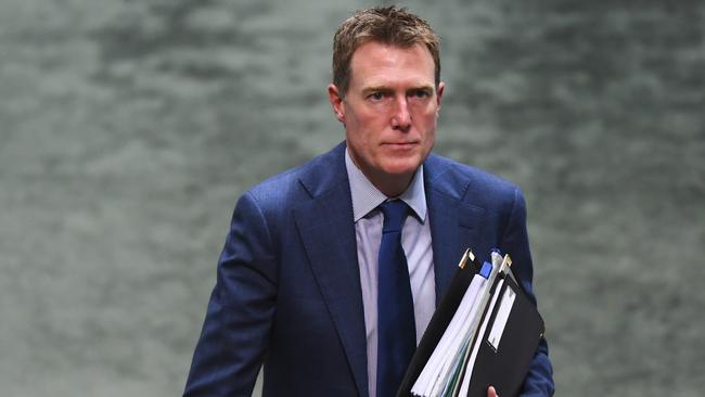 Attorney-General Christian Porter is suing the ABC over the report alleging he raped a woman in 1988. Picture: AAP Image/Lukas Coch