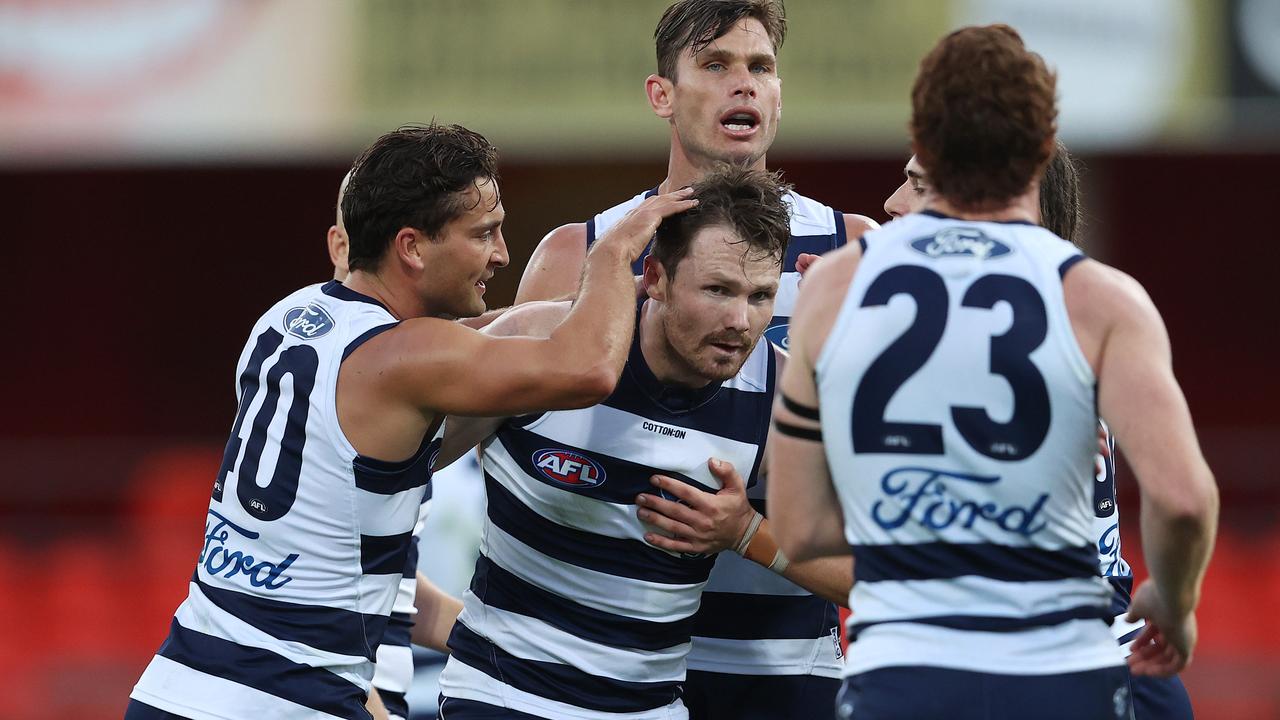 Patrick Dangerfield had a devastating second half (Pic: Michael Klein).