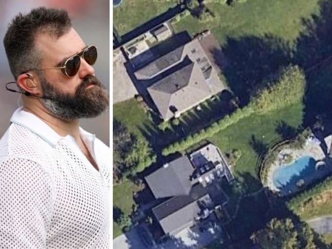 Jason Kelce’s plans for $9.6m property revealed. Picture: Mike Ehrmann/Getty Images; Realtor