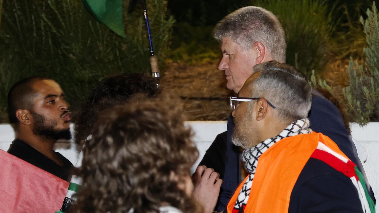 Queensland MP Stirling Hinchliffe arrives at the Greek Club. Picture: Josh Woning)