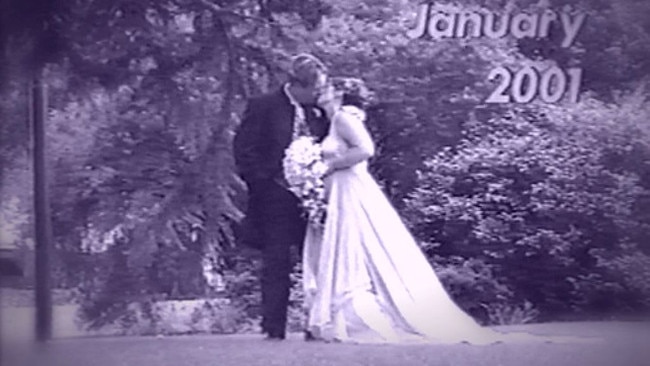 A still from Carl and Roberta’s wedding video. Picture: Supplied