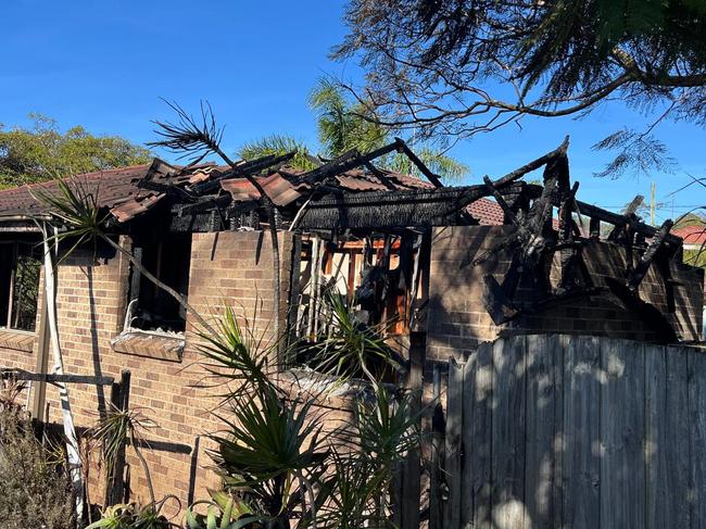 Investigators believe an recharging e-scooter caused an intense house fire at Narraweena. Picture: FRNSW