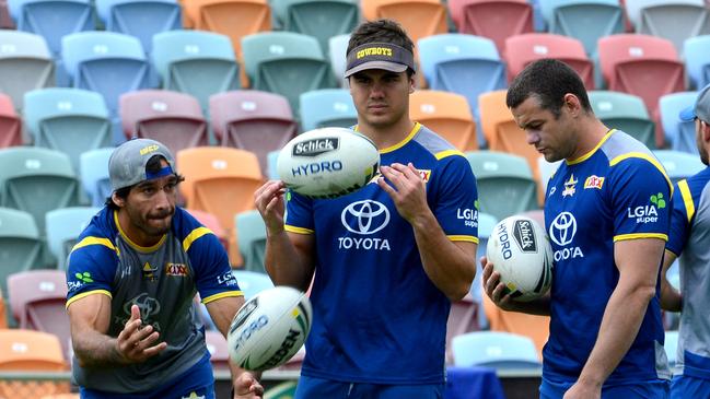 Thurston will take up a mentoring role in 2019 with the Cowboys playmakers. Picture: Evan Morgan