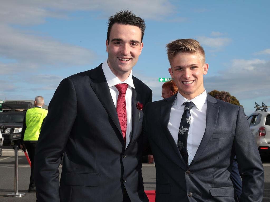 Students step out at the Guilford Young leaver’s dinner at Elwick Racecourse. Picture: Mireille Merlet