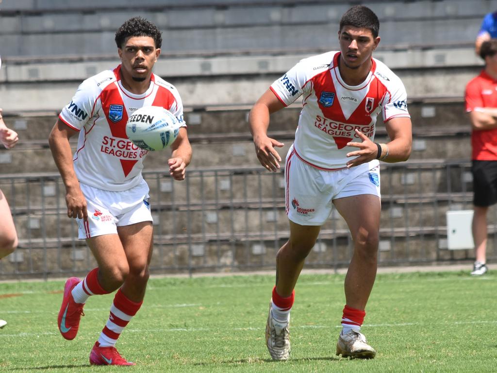 Xavier Kirk (left) and Jayden Kouka. Picture: Sean Teuma