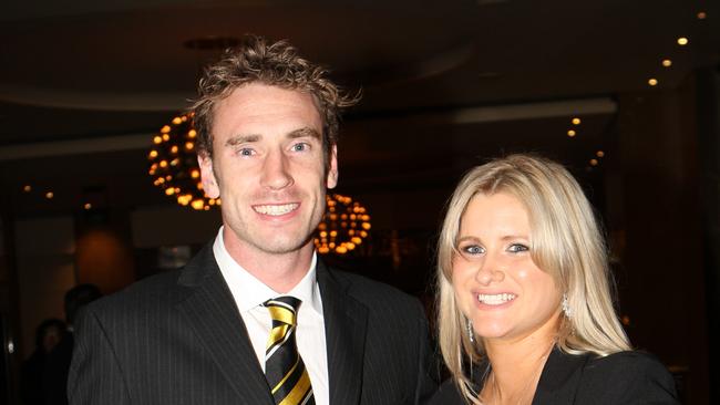 Tuck, with his wife Katherine, was diagnosed after donating his brain. Picture: Supplied.