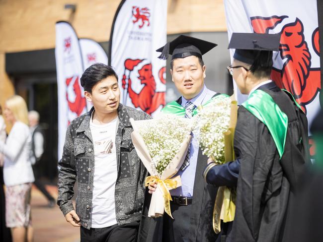 University of Tasmania Hobart Graduations 2019, Wednesday morning. Picture: RICHARD JUPE