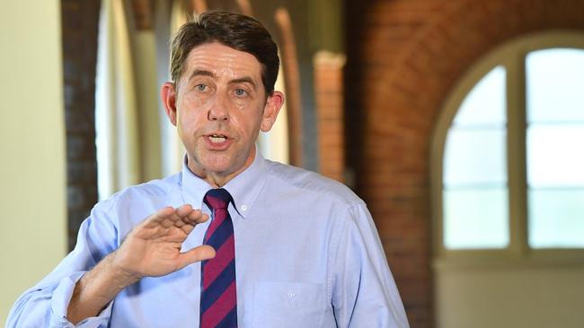 Health Minister MP Cameron Dick did live in his Woodridge seat until shifting boundaries put him into the Labor-held seat of Waterford. Picture: AAP/Darren England