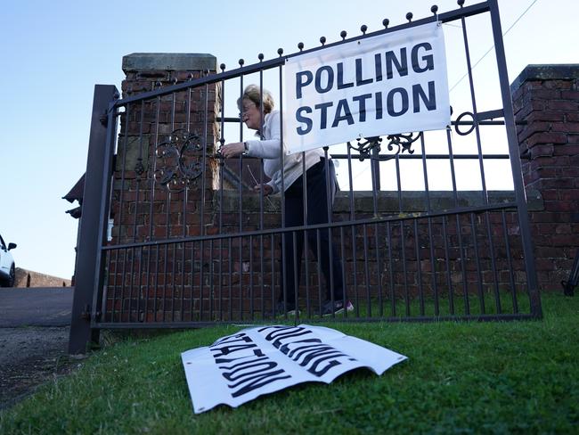 Polling stations are getting ready to open for the UK election. Picture: Getty Images