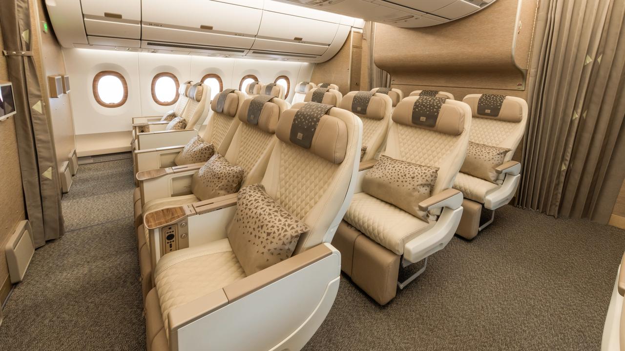 It has 28 Premium Economy seats. By December 2025, over 5,000 weekly Premium Economy seats will be available between Australia and Dubai.