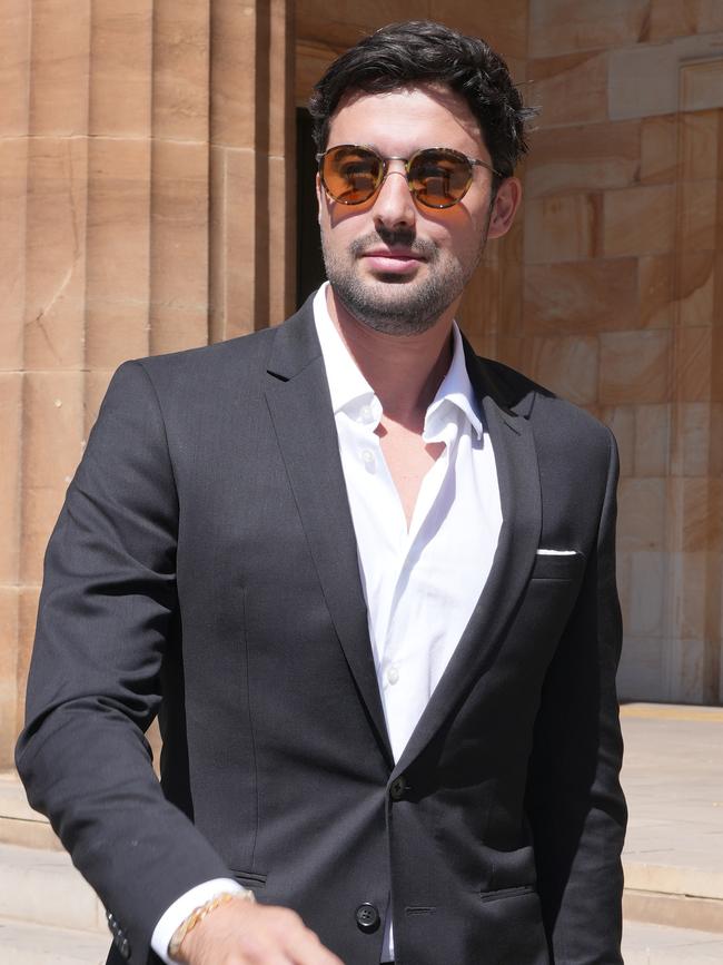 Celebrity chef Leonardo Moreira Loureiro leaves court. Picture: NewsWire / Dean Martin