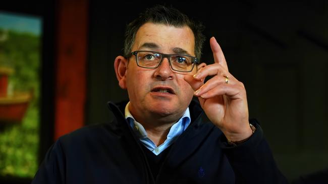 Former Victorian premier Daniel Andrews has been banned from entering Russia. Picture: Luis Enrique Ascui