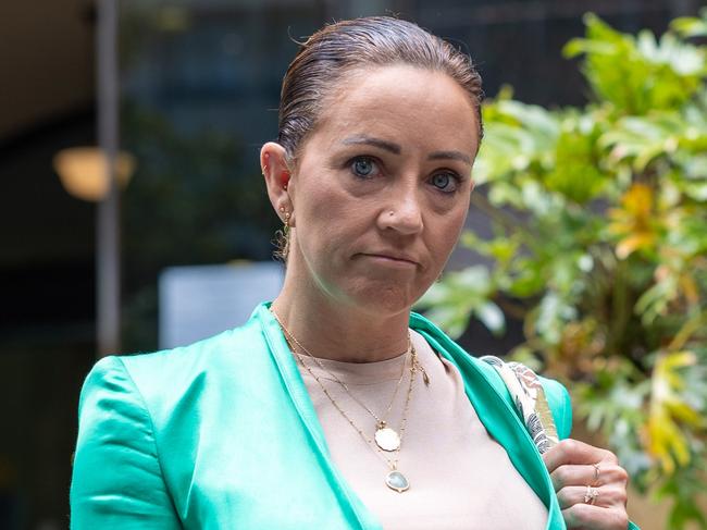 SYDNEY, AUSTRALIA - NewsWire Photos JANUARY 12, 2023: Television personality Rose Jacobs pictured outside Sydney's Downing Centre, facing charges over driving on a suspended licence. Picture: NCA NewsWire / Seb Haggett,