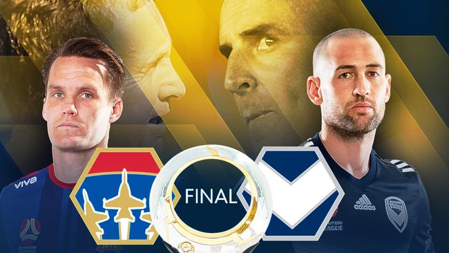 Newcastle Jets do battle with Melbourne Victory in the A-League grand final