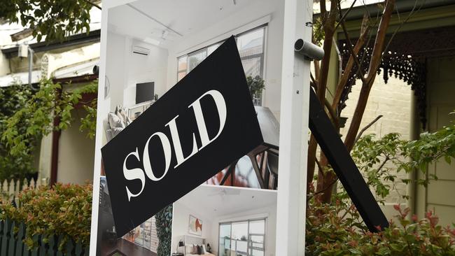 The housing market has started to cool with auction clearance rates slipping below 70 per cent for the past few months. Picture: Andrew Henshaw