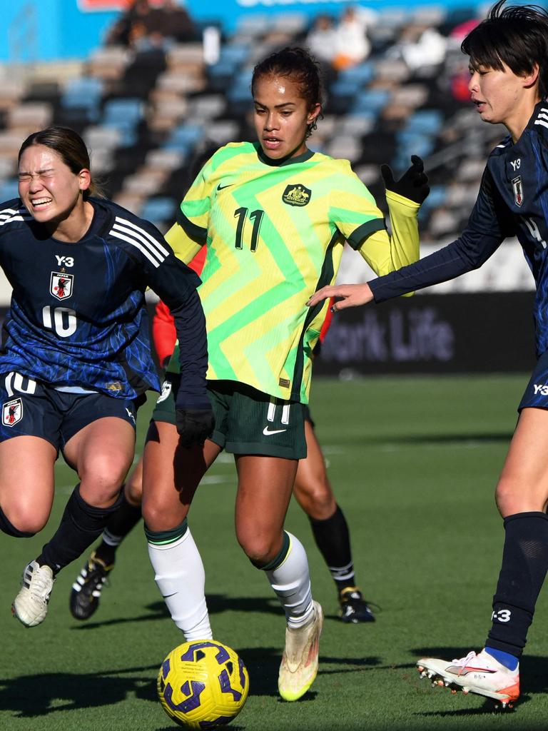 Mary Fowler has been called to inject herself into the game more. Picture: AFP