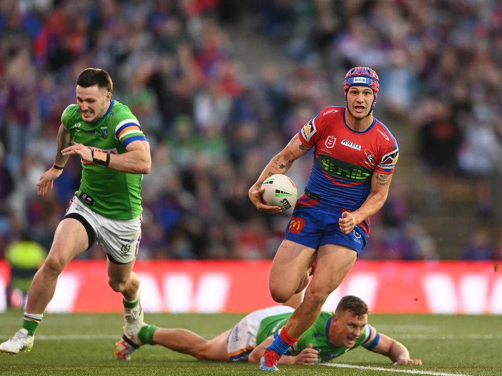 NRL 2023 QF Newcastle Knights v Canberra Raiders - Kalyn Ponga. Picture: NRL Photos