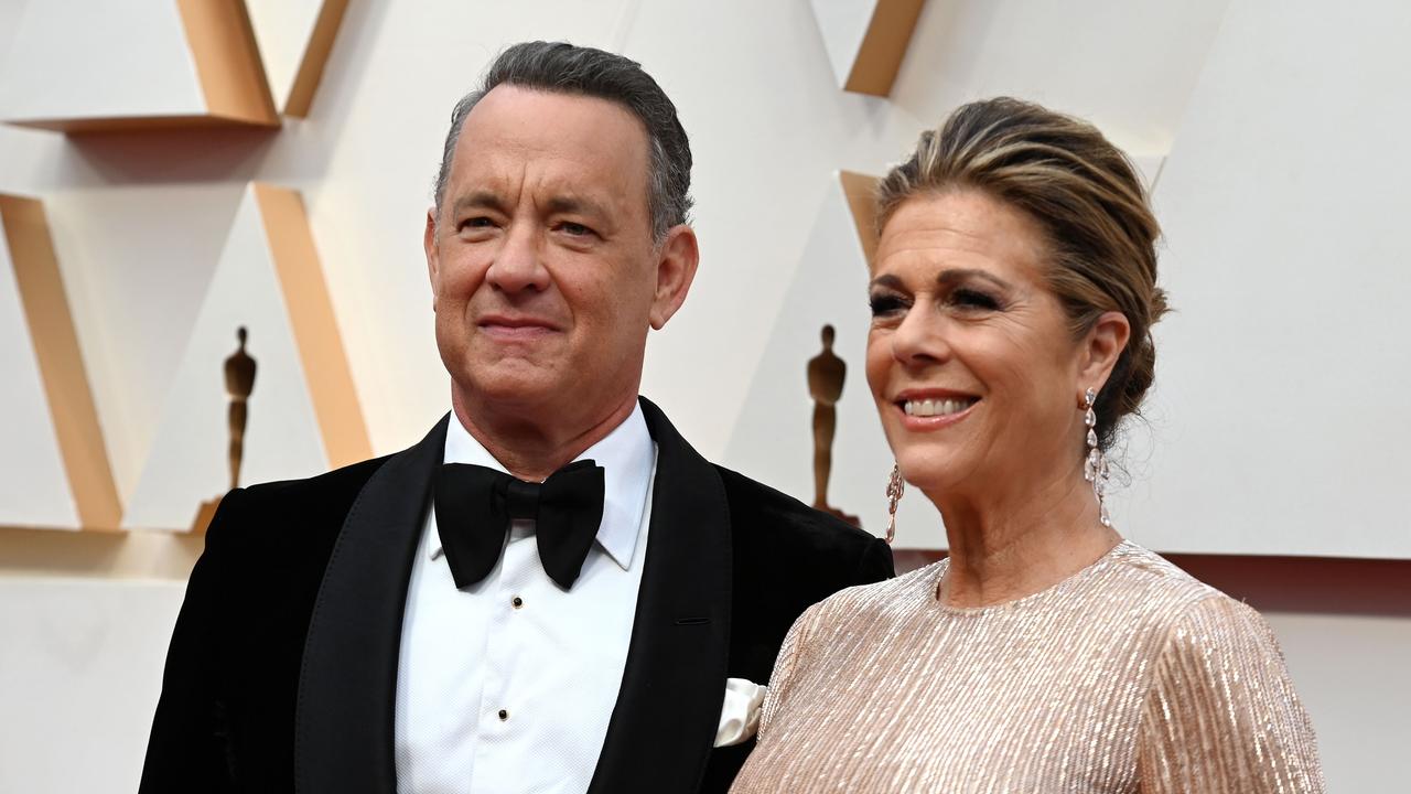 Tom Hanks and Rita Wilson at the Oscars in Hollywood on February 9. Picture: AFP/Robyn Beck