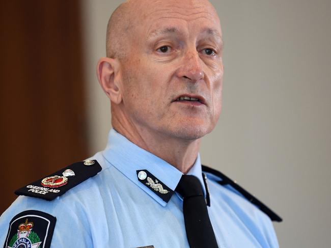 BRISBANE, AUSTRALIA - NewsWire Photos - OCTOBER 5, 2021.Queensland Police Deputy Commissioner Steve Gollschewski speaks during a press conference to provide a Covid update.Picture: NCA NewsWire / Dan Peled