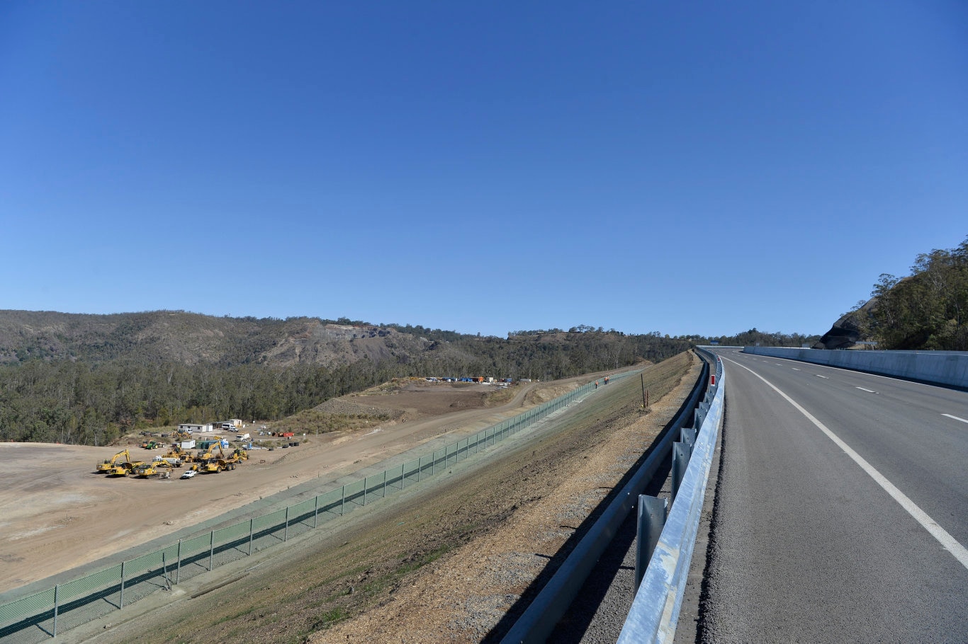 The view across the valley as seen from Embankment 24 of the Toowoomba Second Range Crossing during a media preview before opening, Friday, September 6, 2019. Picture: Kevin Farmer