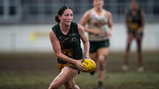 Billie Byers in the 2023-24 NTFL Women's Grand Final between PINT and St Mary's. Picture: Pema Tamang Pakhrin