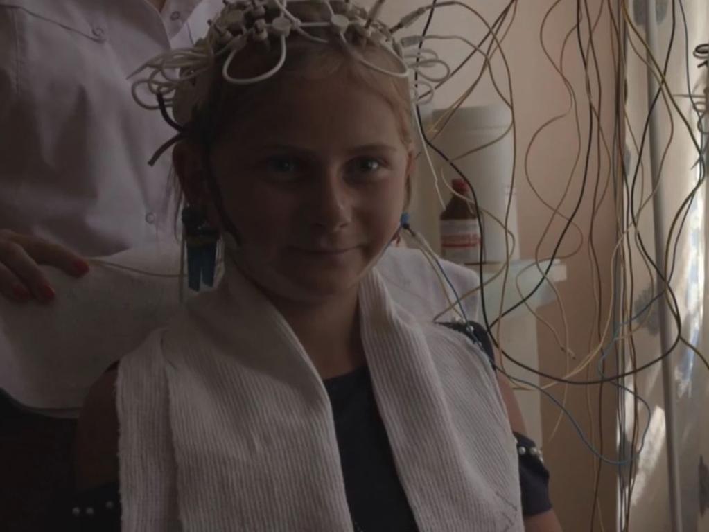 Young Kristina is one of thousands of children suffering the effects of living close to Chernobyl.