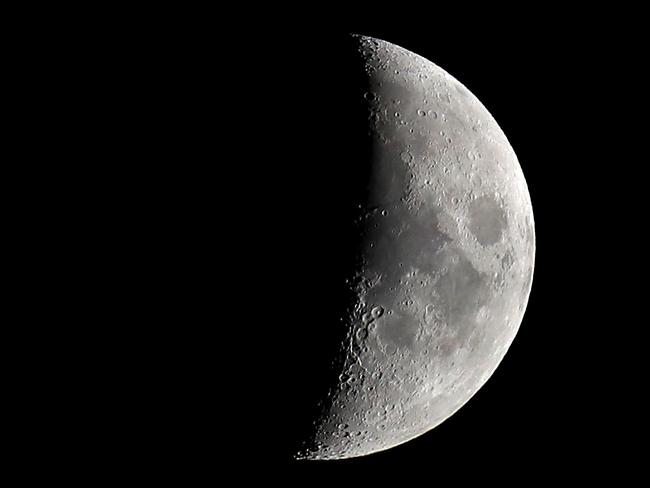 LONDON- OCTOBER 22: The waxing crescent moon is seen over London on October 22, 2020 in London, England. (Photo by Chris Jackson/Getty Images)