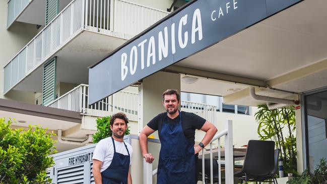 Daniel Crossman and Joshua Garrard at Botanica Cafe and Restaurant in Edge Hill.