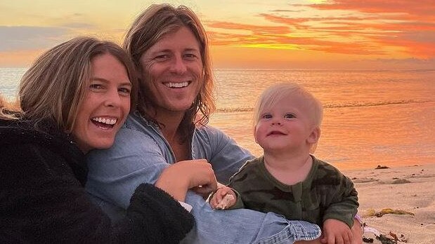 Australian Olympian Torah Bright with partner Angus Thomson and son, Flow. Instagram