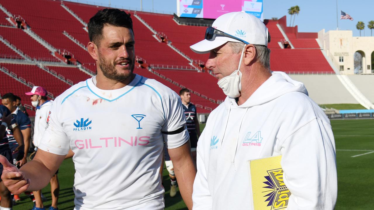 Darren Coleman (R) is firming as the Waratahs coach. Photo: Getty Images