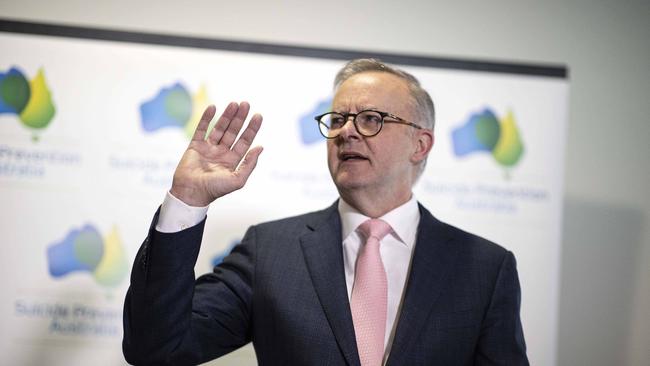 Mr Albanese said legislation to ease cost of living pressures was coming. . Picture: NCA NewsWire / Gary Ramage