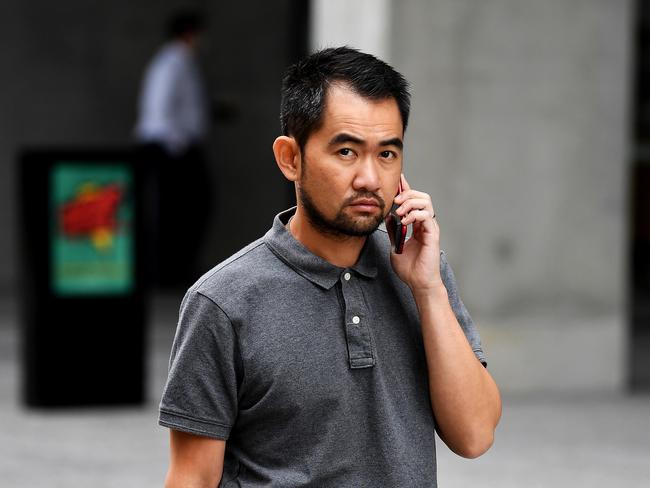 Vinh Ngoc Tran leaves the Magistrates Court in Brisbane. Picture: NCA NewsWire / Dan Peled