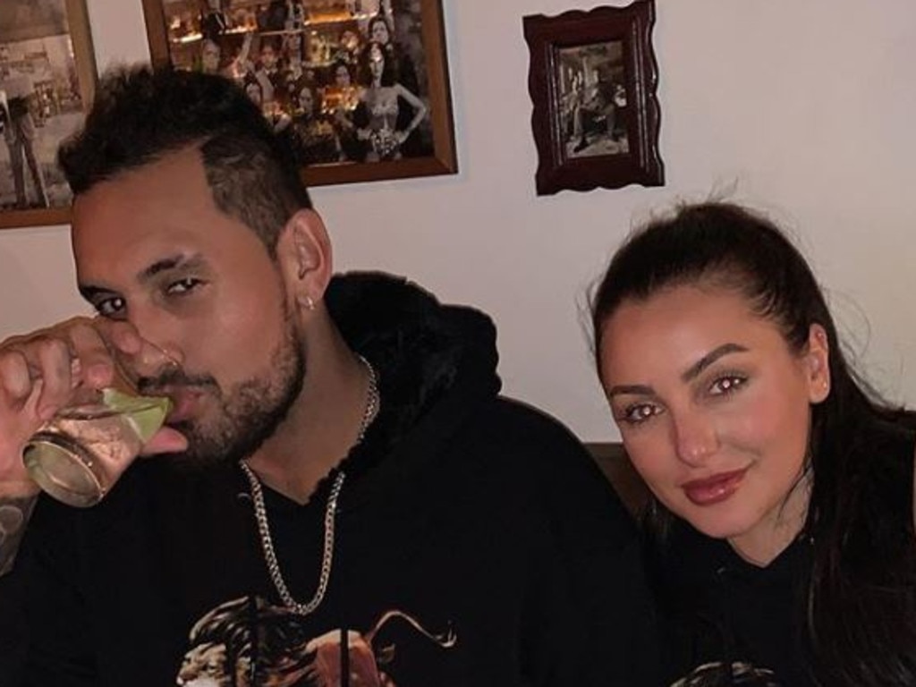 Nick Kyrgios with love interest Chiara Passari.