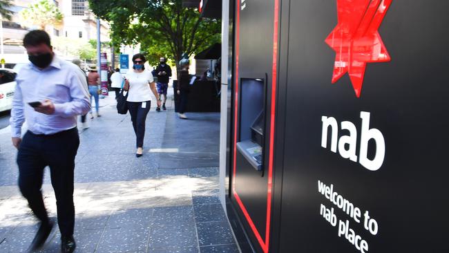 NAB shares could be under pressure soon. Picture: NCA NewsWire/John Gass