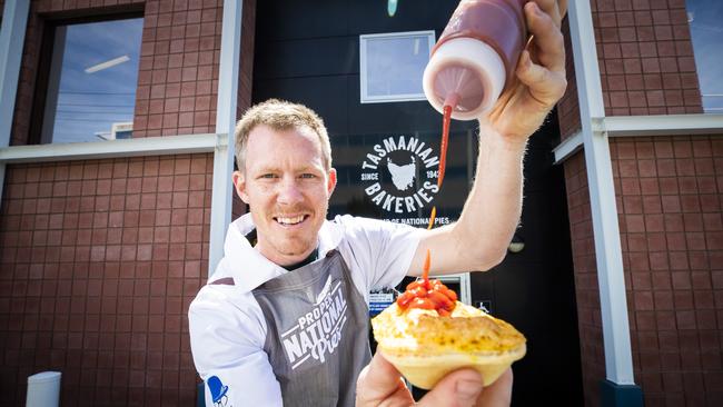 Jack Riewoldt is the Hobart-based National Pies’ new brand ambassador. Picture: Richard Jupe