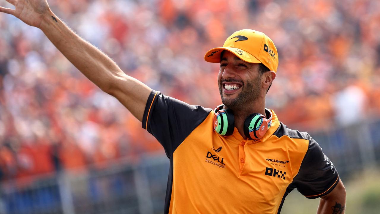 McLaren’s Australian driver Daniel Ricciardo. Photo by Kenzo TRIBOUILLARD / AFP